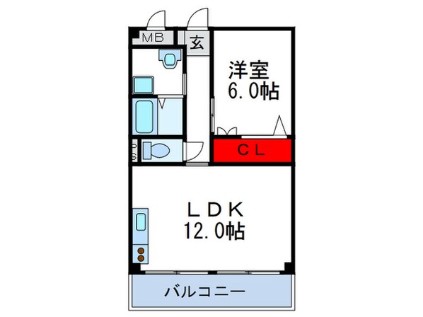 第１マンション寺直の物件間取画像